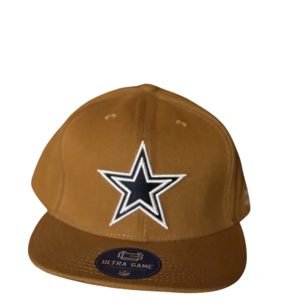 Dallas Cowboys Snapback Hat Flat Brim Adjustable Carhartt Style Ultra Game NWT